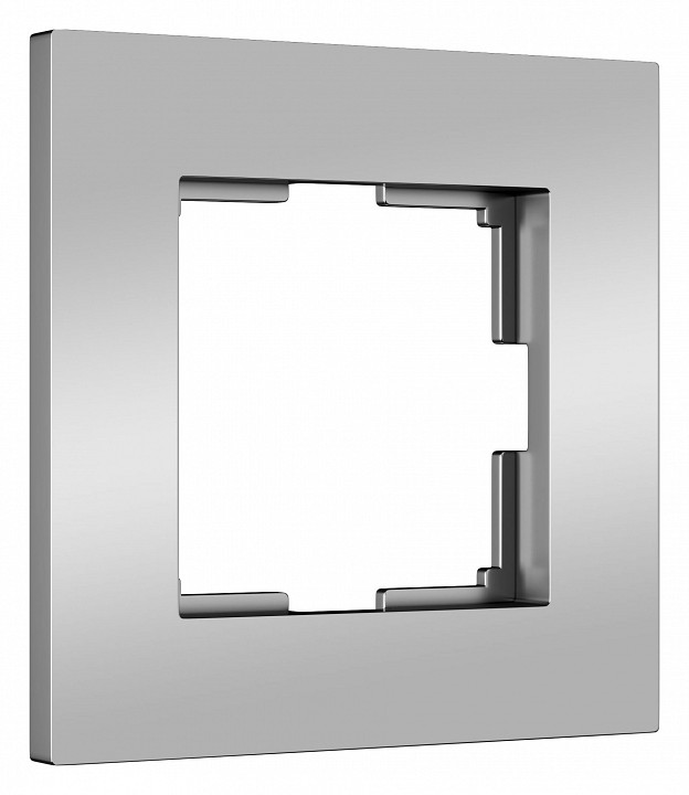 Рамка на 1 пост werkel slab (серебро софт) w0012965