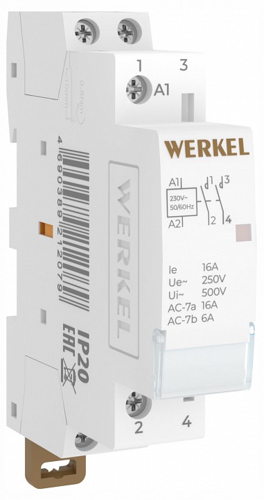 Контактор одномодульный werkel  w941m16o