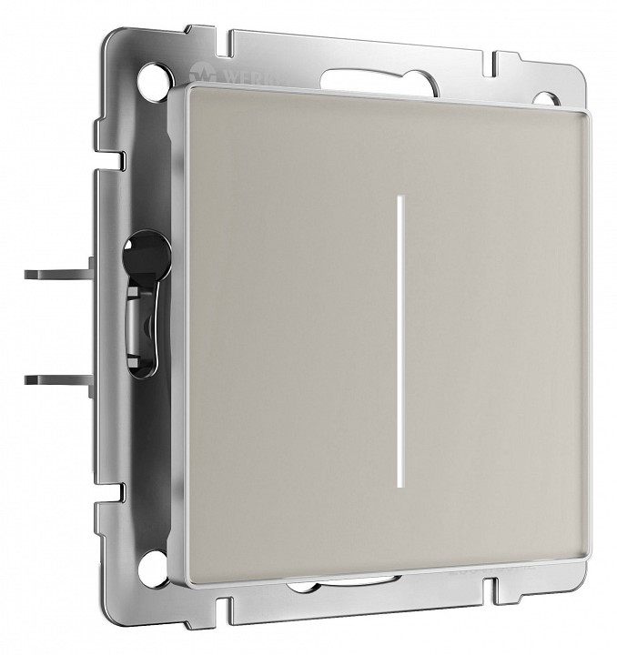 Диммер с подсветкой без рамки werkel дымчатый w3443141