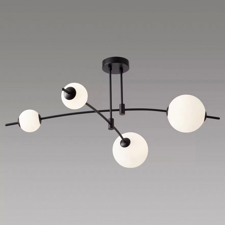 Люстра на штанге iledex epical 6827-4 bk+wh