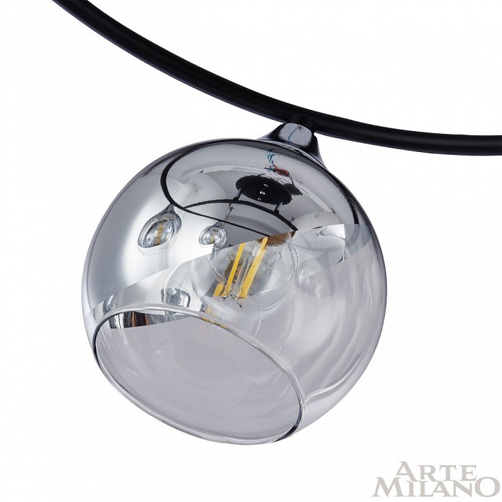 Потолочная люстра arte milano amalfi-322403 322403/5 bk+cr