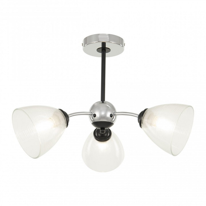 Люстра на штанге arte milano napoli-329007 329007/3 cr.bk