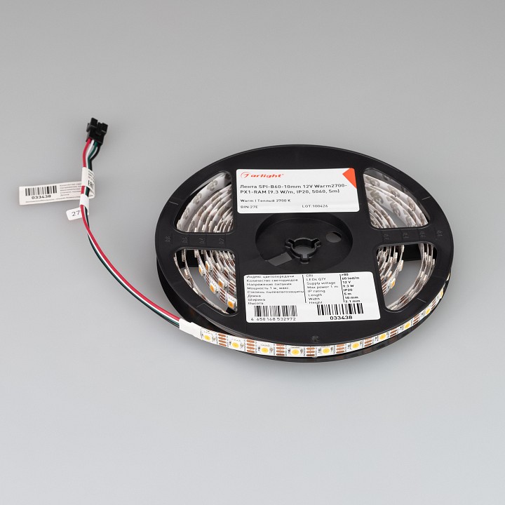 Лента светодиодная arlight spi открытая 033438