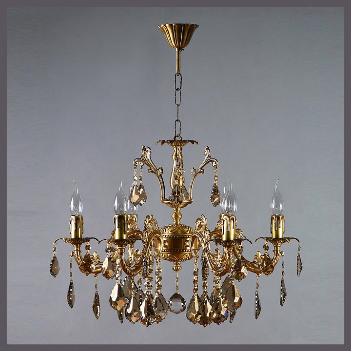 Подвесная люстра ambiente by brizzi granada 2118/6 ab honey leaf