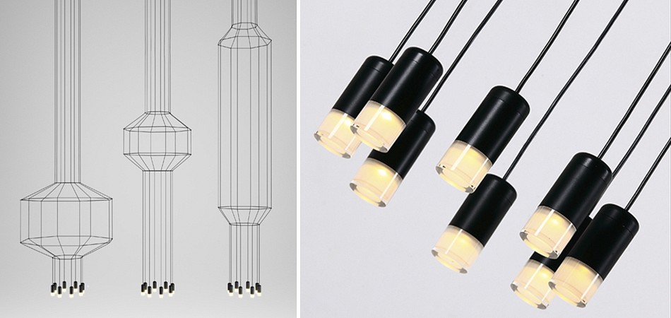 Подвесной светильник imperiumloft vibia wireflow 40.1638