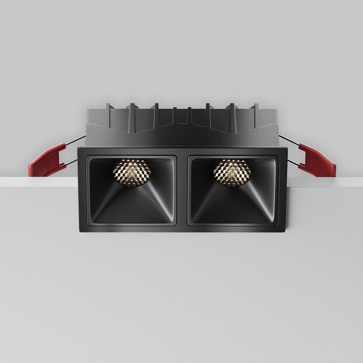 Встраиваемый светильник maytoni alfa led dl043-02-10w4k-sq-b-1
