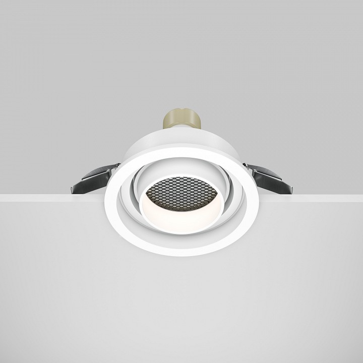 Встраиваемый светильник maytoni atom dl113-gu10-01-rd-w