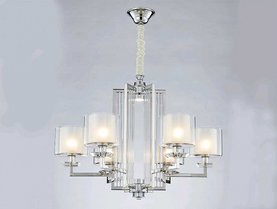Подвесная люстра newport 4400 4406+1/c chrome