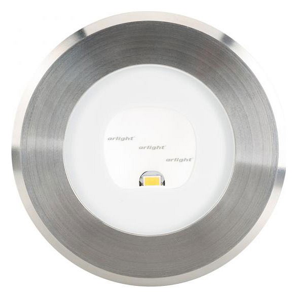 Встраиваемый в дорогу светильник arlight ltd-ground-tilt-r80-9w warm3000 (sl, 60 deg, 230v) 024950