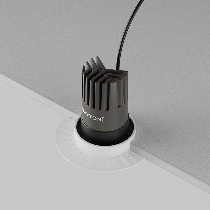 Встраиваемый светильник maytoni  dl124-10w-2.7k-trs-b
