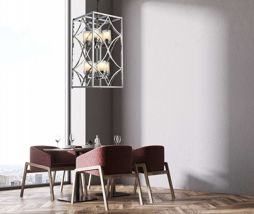 Подвесная люстра lumina deco quadrato ldp 1223-8 chr