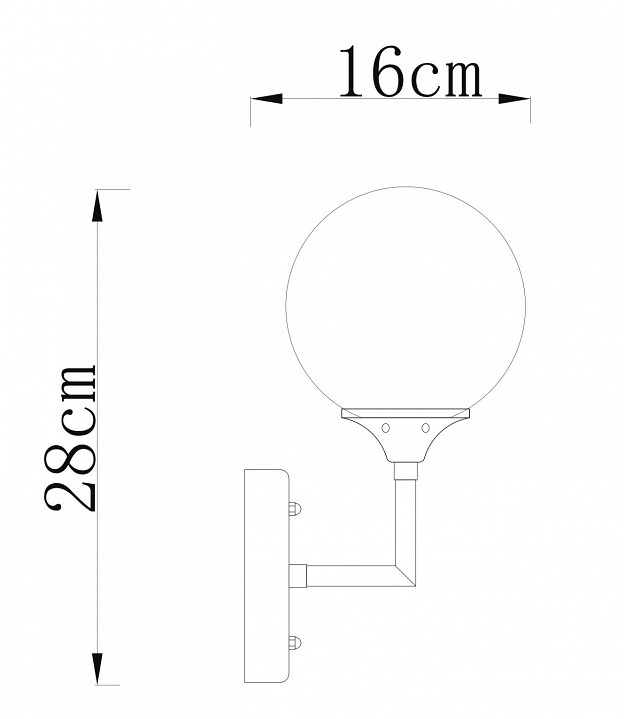Бра arte lamp marco a2703ap-1sg