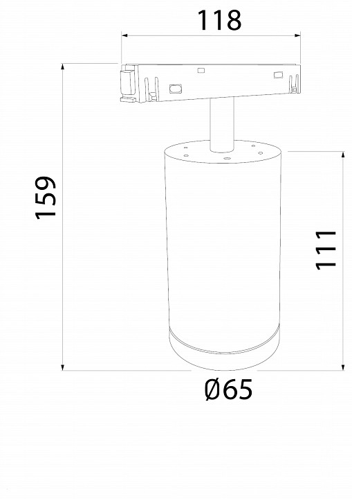 Накладной светильник elektrostandard slim magnetic a061299