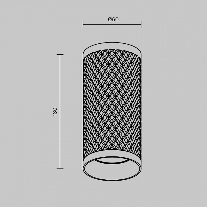 Накладной светильник maytoni focus design c036cl-01g