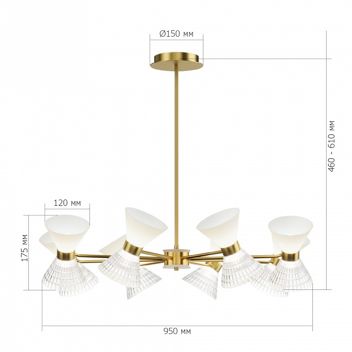 Люстра на штанге st-luce spirit sl2004.303.16