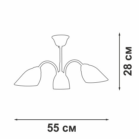 Люстра на штанге vitaluce v3335 v3335-7/3pl