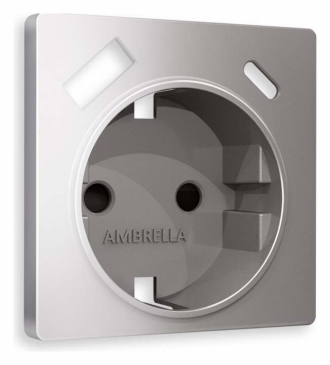 Накладка для розетки с заземлением и со шторками и 2хusb type a и c ambrella volt quant ap5100