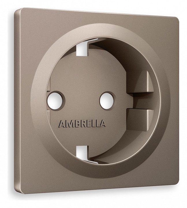 Накладка для розетки с заземлением ambrella volt quant ap6360