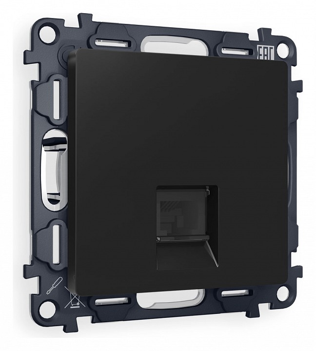 Розетка ethernet rj-45 и со шторками, Без рамки ambrella volt quant ma812010