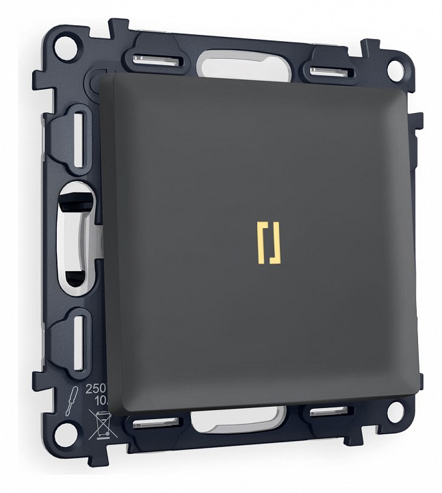 Выключатель проходной одноклавишный с подсветкой ambrella volt quant ma902030