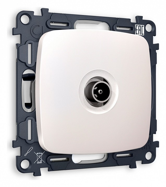 Тв-розетка проходная без рамки ambrella volt quant mo213030