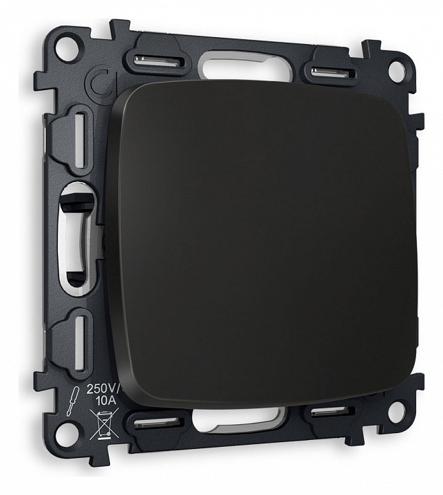 Выключатель перекрестный одноклавишный без рамки ambrella volt quant mo801030