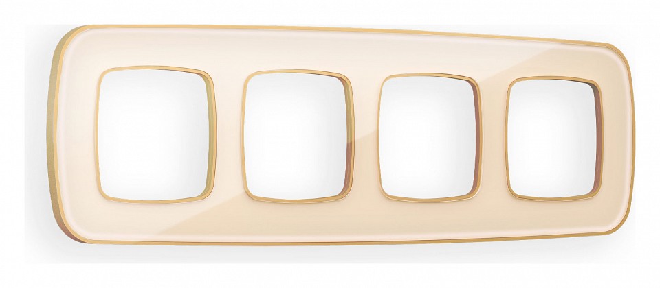 Рамка на 4 поста ambrella volt coint of640344