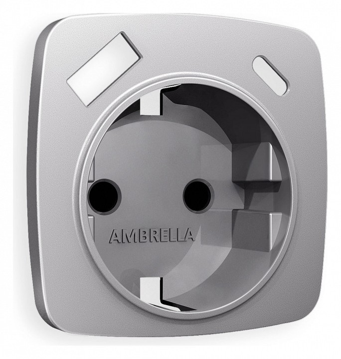 Накладка для розетки с заземлением и со шторками и 2хusb type a и c ambrella volt quant op5100