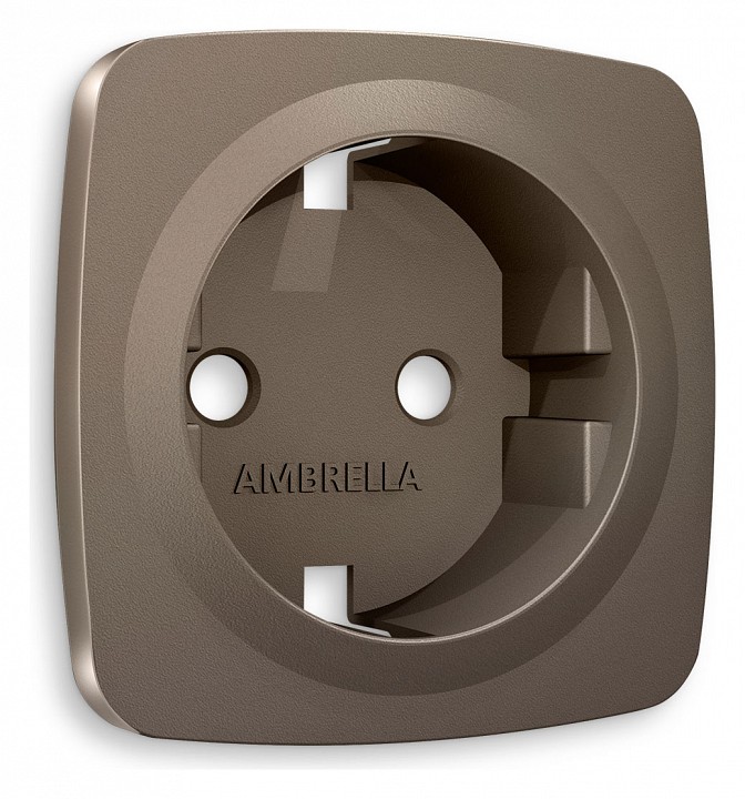 Накладка для розетки с заземлением ambrella volt quant op6360