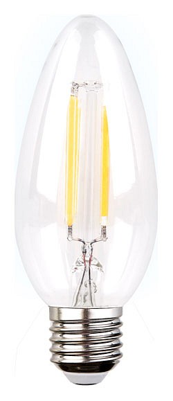 Лампа светодиодная ambrella light c37f e27 6вт 4200k 202220