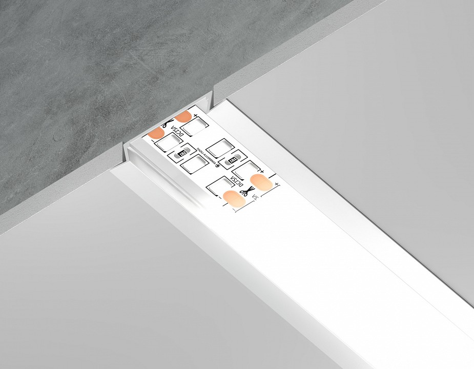 Профиль встраиваемый ambrella light gp gp1100wh