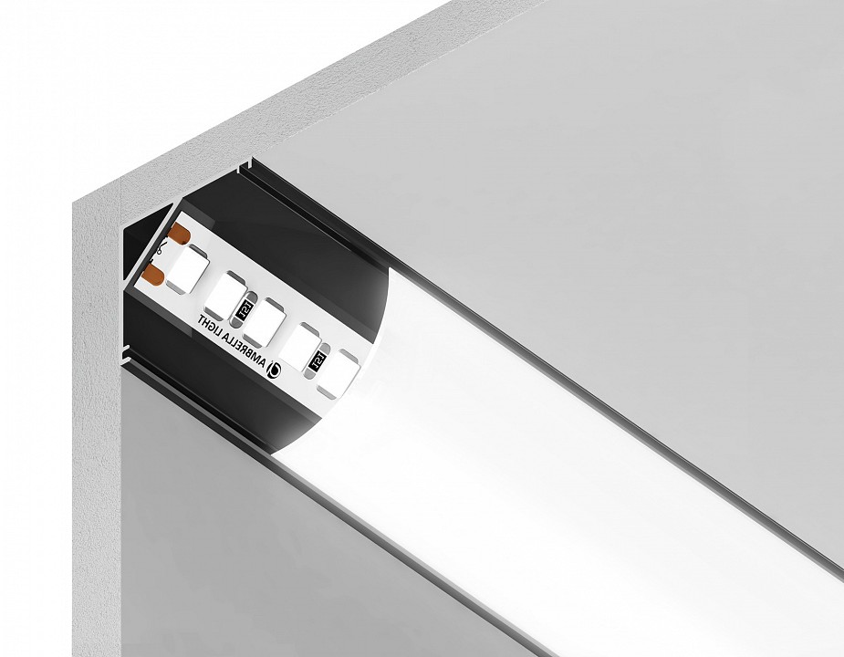 Профиль накладной угловой внутренний ambrella light gp gp2100bk