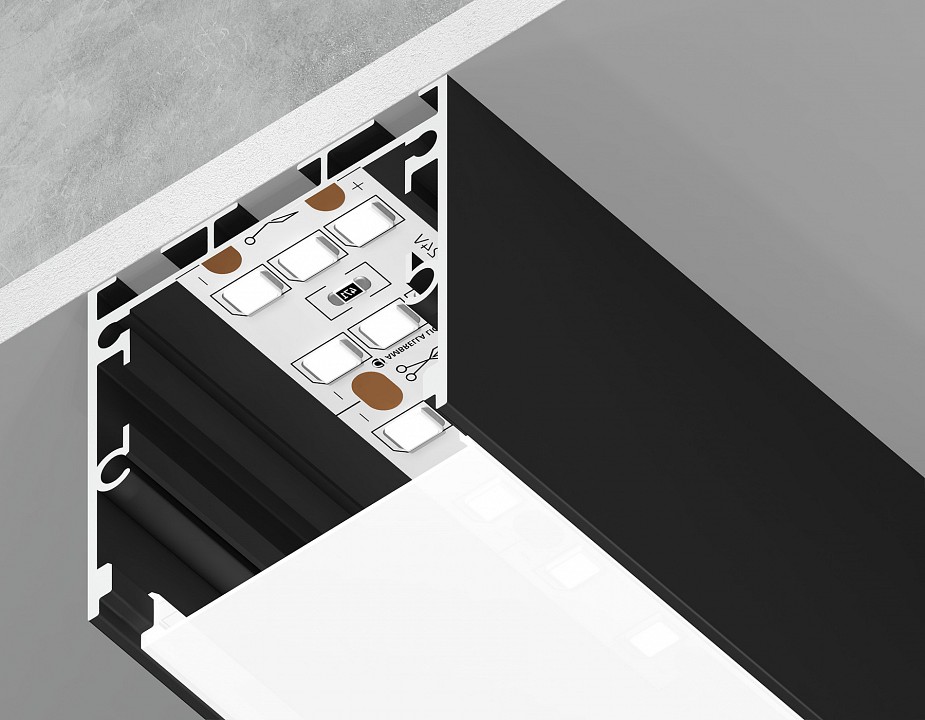 Короб накладной ambrella light profile system gp gp2550bk