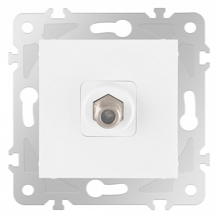 Тв-розетка без рамки arte milano am-203 203.42-1.white