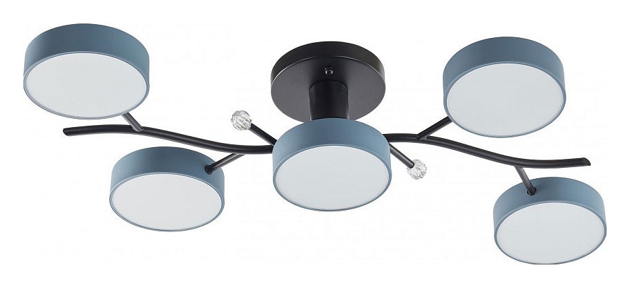 Потолочная люстра arte milano ferrara 256606/5 bk/gr