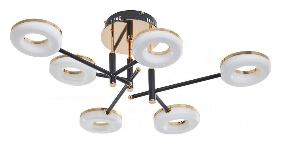 Потолочная люстра arte milano ferrara-72999 272999/6 bk/gd