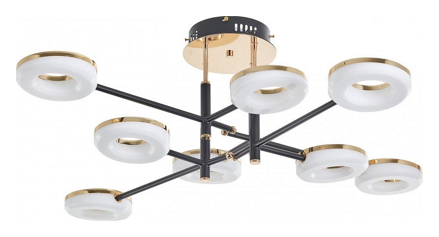 Потолочная люстра arte milano ferrara-72999 272999/8 bk/gd