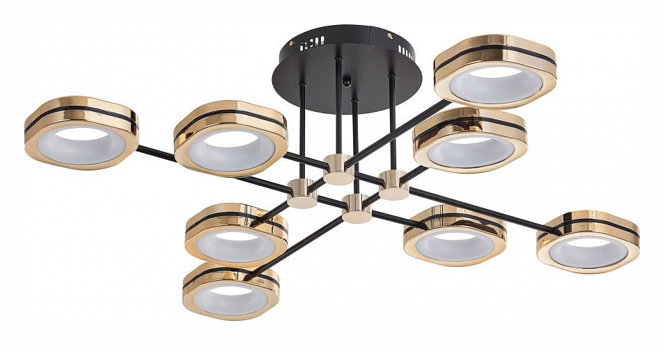 Потолочная люстра arte milano ferrara-71040 277999/8 bk/gd