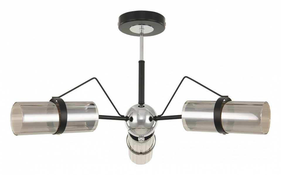 Люстра на штанге arte milano napoli-320207 320207/3 bk.cr