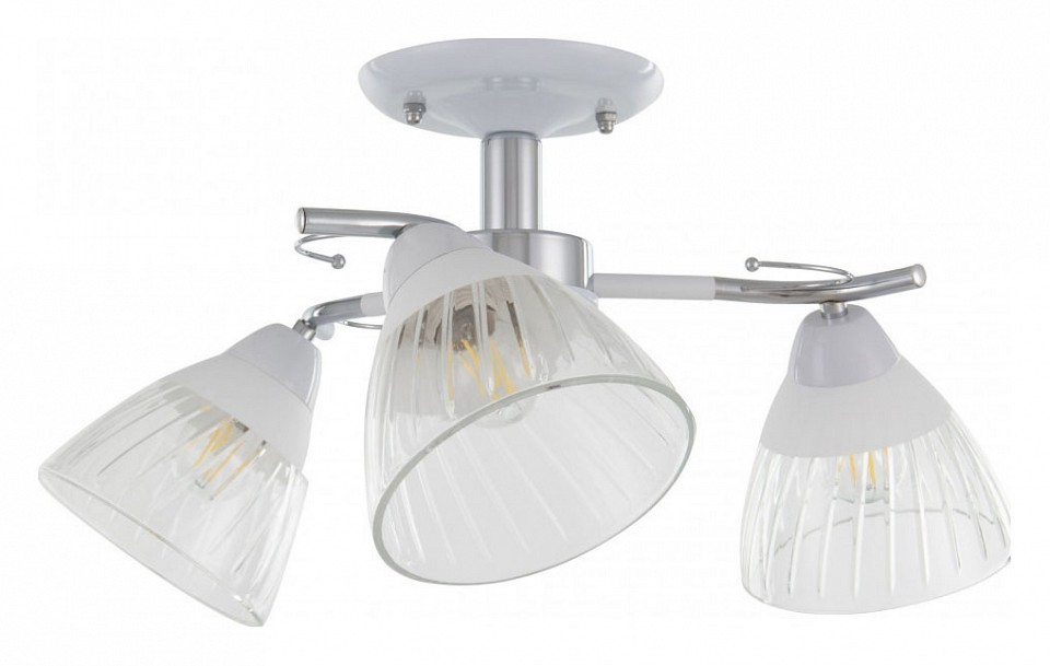 Люстра на штанге arte milano napoli-320306 320306/3 wt+cr