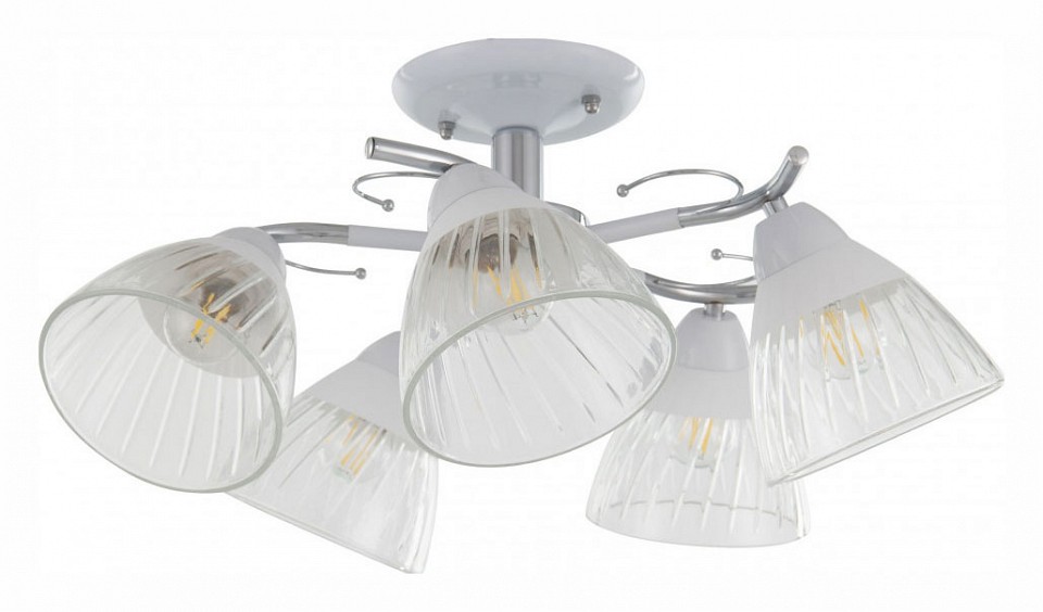 Люстра на штанге arte milano napoli-320306 320306/5 wt+cr