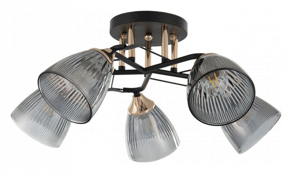 Потолочная люстра arte milano amalfi-322610 322610/5 bk+fg