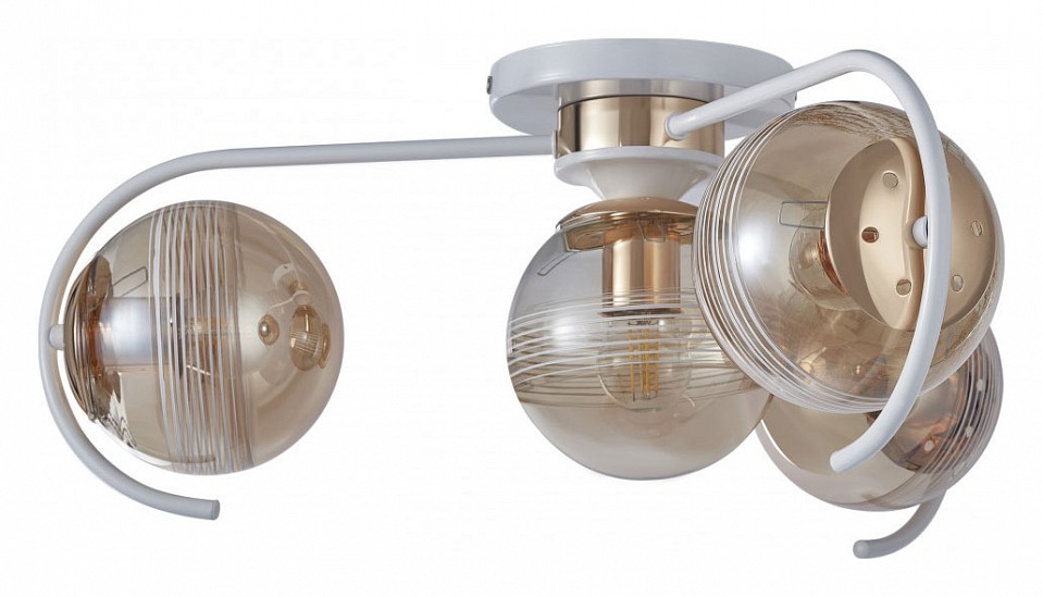 Потолочная люстра arte milano amalfi-326208 326208/3+1 wh+fg