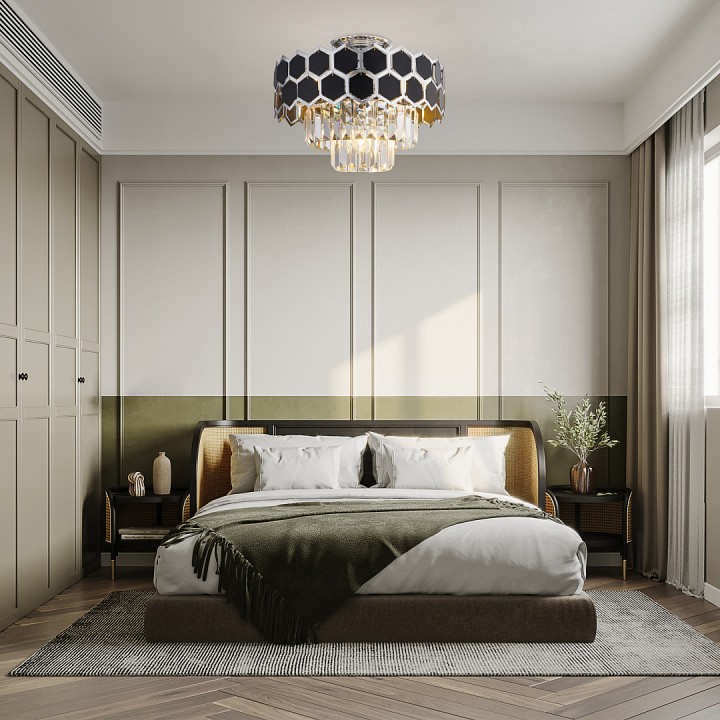 Люстра на штанге arte milano sorrento-5009 375009/3+2/20/380 cr