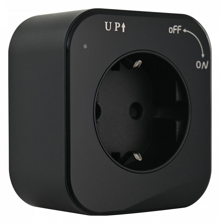 Розетка с заземлением на треке arte milano am-track-sockets 380022ts/es black