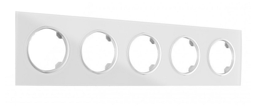 Рамка на 5 постов arte milano am-502.01 502.01-5.white
