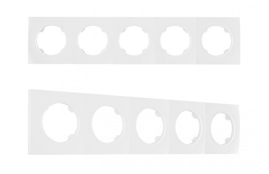 Рамка на 5 постов arte milano am-502.04 502.04-5.white