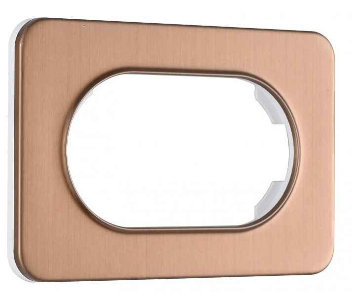 Рамка для двойной розетки arte milano am-502.07 502.07-double.brown