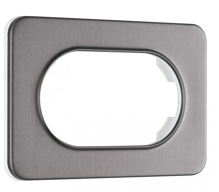 Рамка для двойной розетки arte milano am-502.07 502.07-double.grey