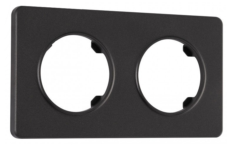 Рамка на 2 поста arte milano am-502.15 502.15-2.black